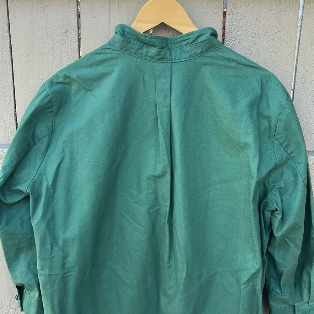 Tuckernuck Pomander Place Polly Shirt Dress Green Mini Length Resortwear Spring - Picture 10 of 11